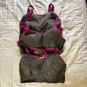 Lot of 4 Pour Moi Energy Pulse Longline Underwired Lightly Padded Sports Bra